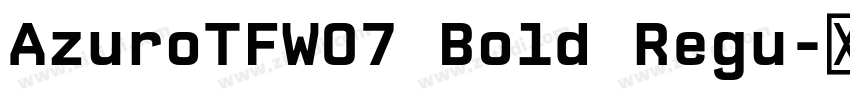 AzuroTFW07 Bold Regu字体转换